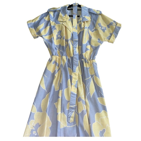 Size A-line Floral Print Midi Dress - Picture 3 of 6